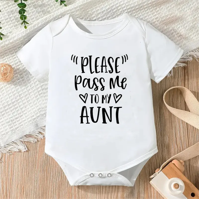 Bodysuit for Newborn Infant Jumpsuit Boys Girls Letter Print Short Sleeves Romper