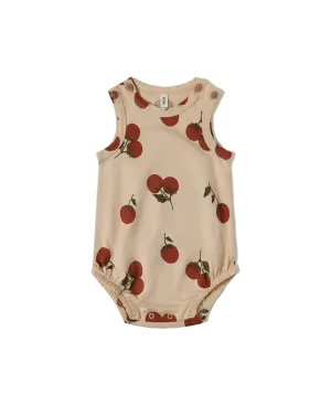 BODYSUIT ORGANIC ZOO TOMATO