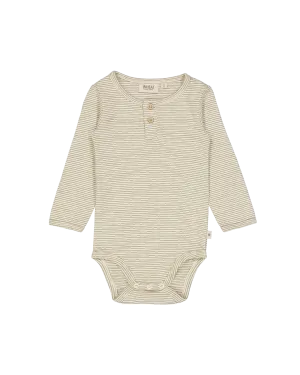BODYSUIT WHEAT SEAWEED STRIPE