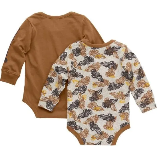 Boys' Long-Sleeve Tractor Bodysuit 2-Piece Set (Infant)