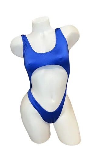 Bralette Top Thong Back Bodysuit Royal