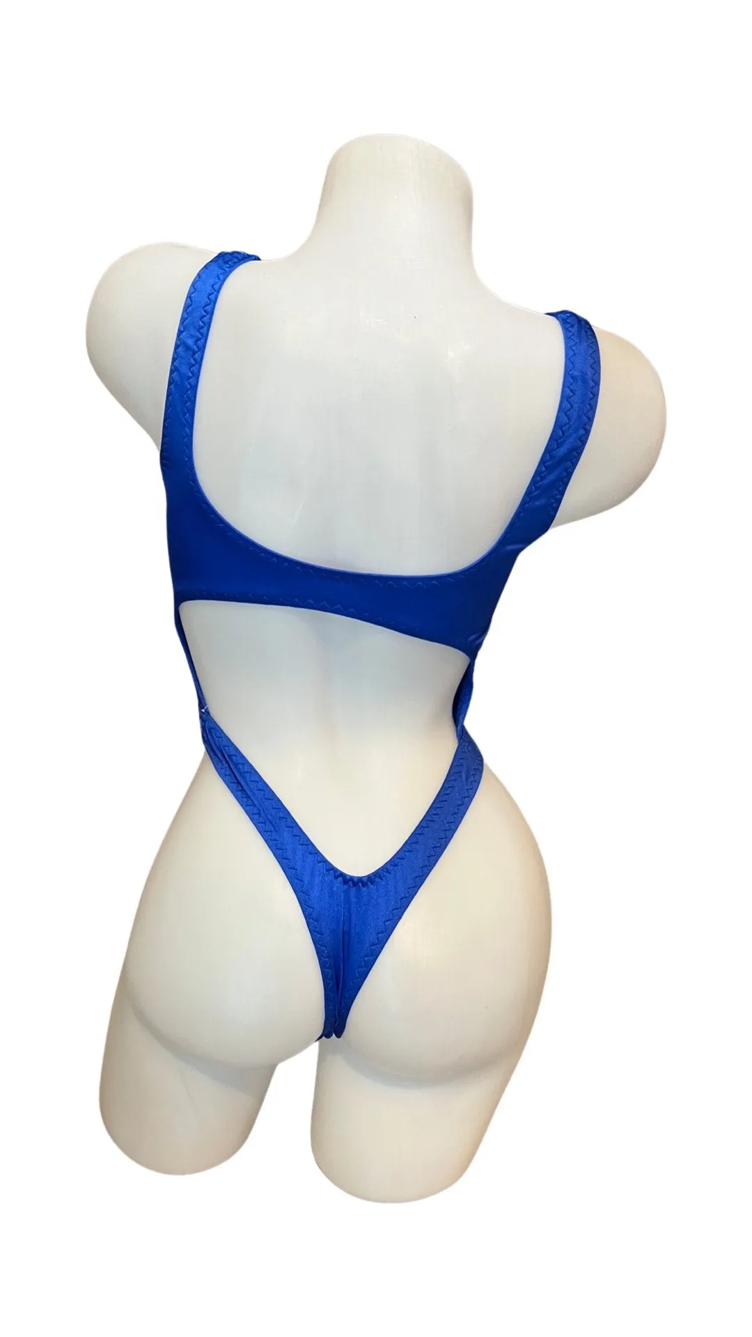 Bralette Top Thong Back Bodysuit Royal
