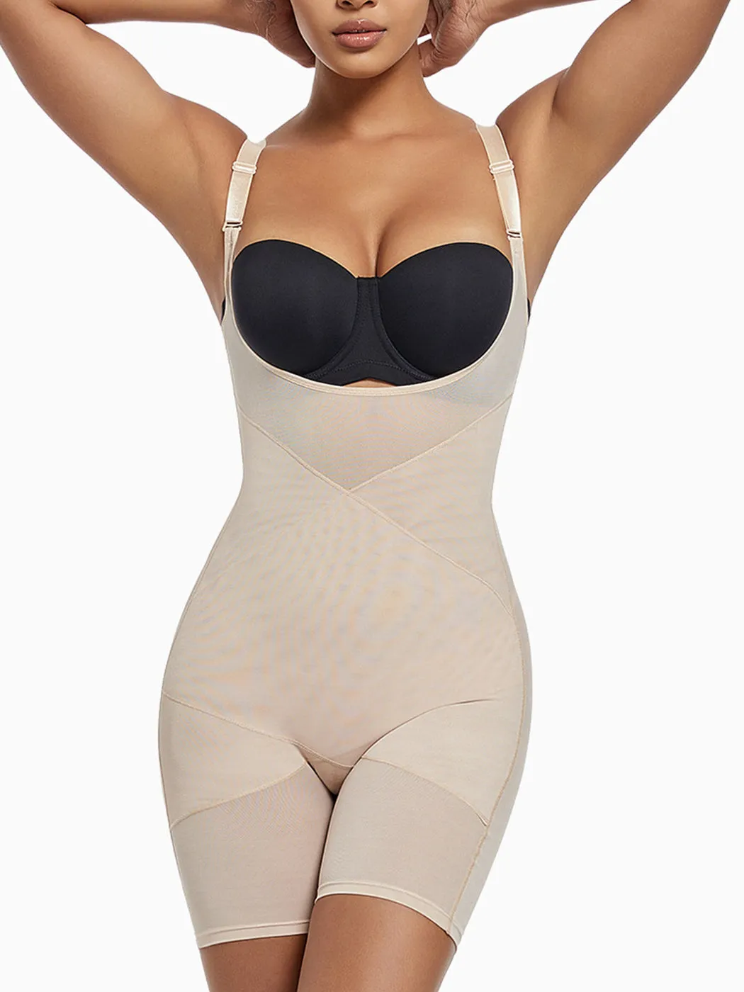 Breathable Tummy Control Hip-Lifting Body-Shaping Bodysuit