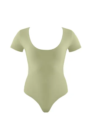 Britt Green/Nude Reversible Bodysuit