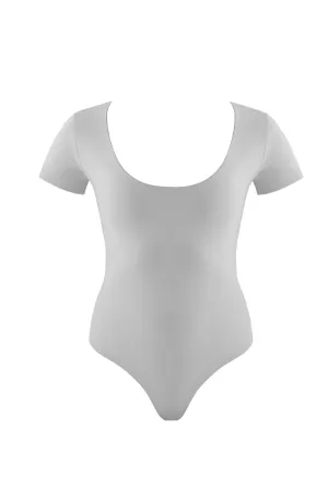 Britt Grey/White Reversible Bodysuit