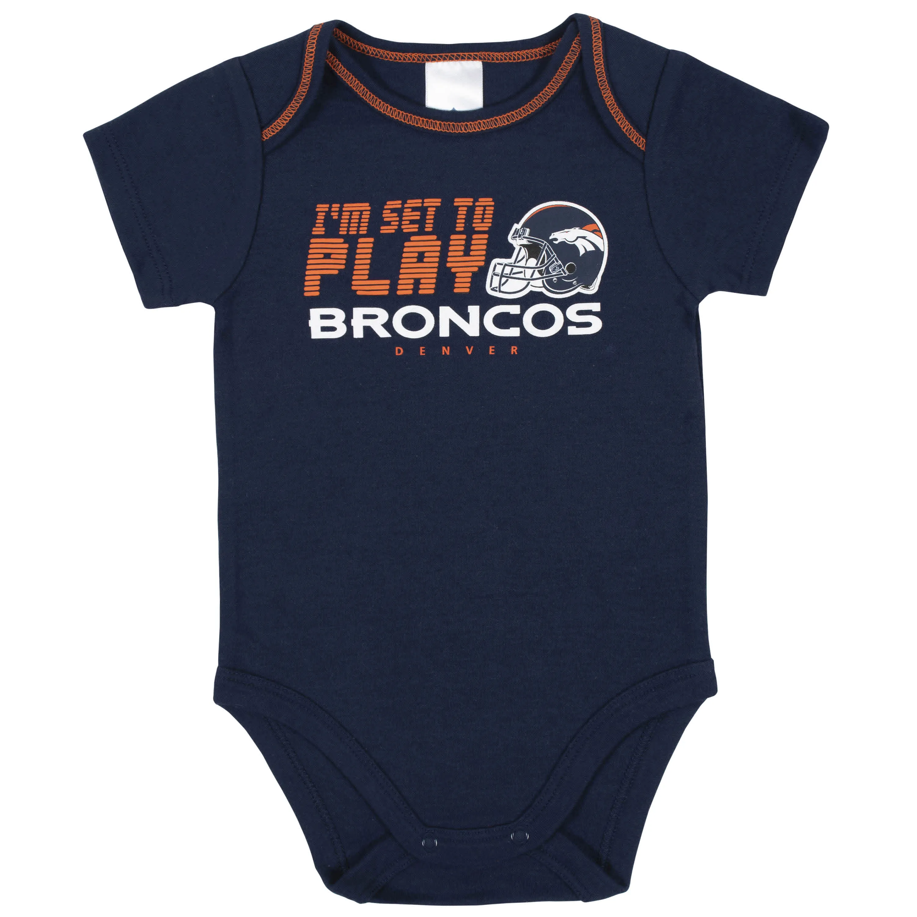 Broncos Baby Boys 3-Piece Bodysuit, Sleep 'N Play, and Cap Set