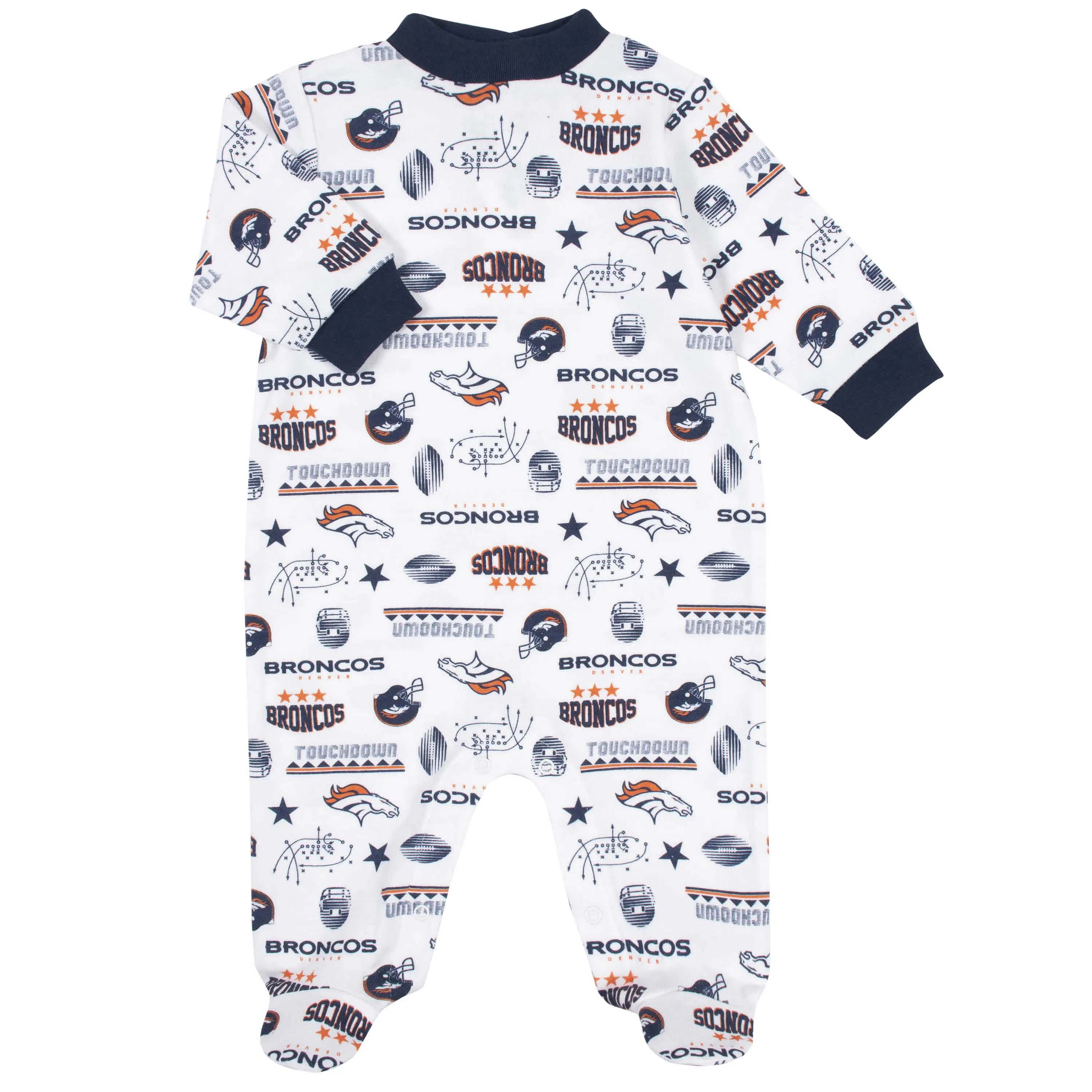 Broncos Baby Boys 3-Piece Bodysuit, Sleep 'N Play, and Cap Set