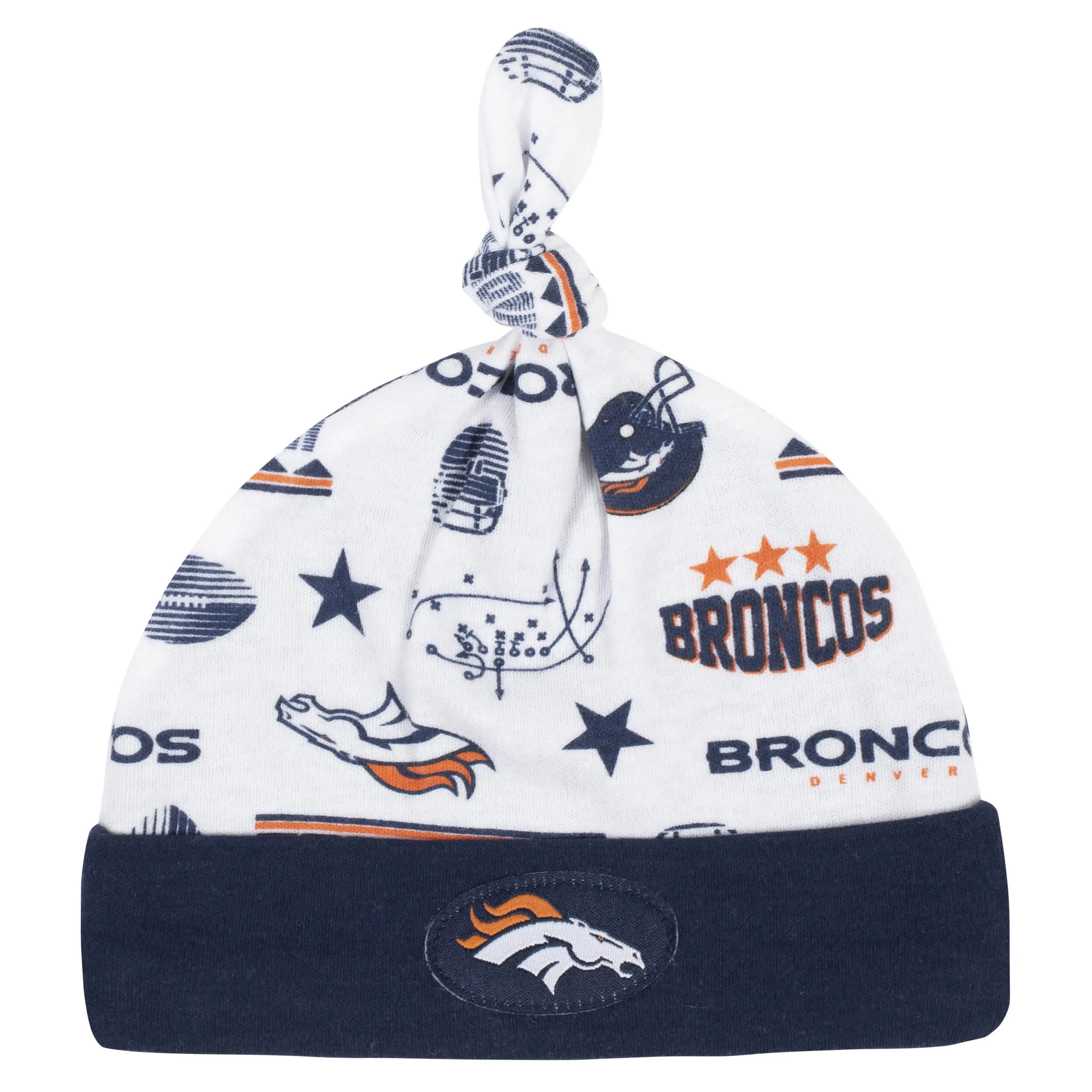 Broncos Baby Boys 3-Piece Bodysuit, Sleep 'N Play, and Cap Set
