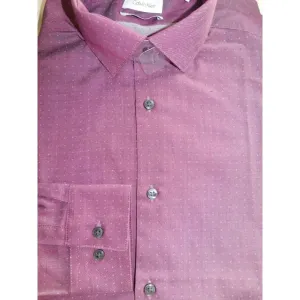 Calvin Klein Slim Fit Stretch Wrinkle Free Dress Shirt Mauve