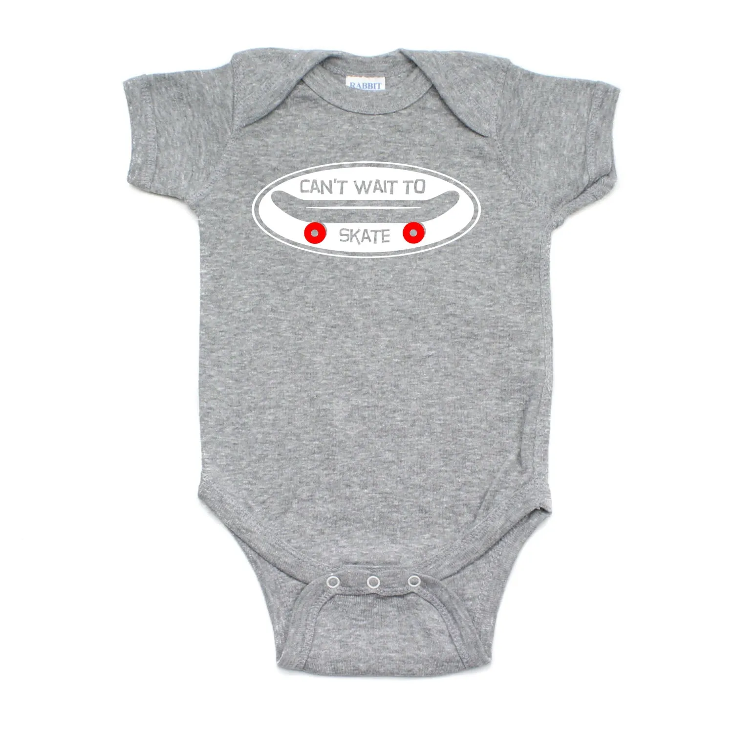 Can't Wait To Skate Skateboard Short Sleeve Baby Infant Bodysuit