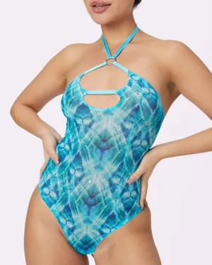 Center Stage Iridescent Bodysuit | Silky Mesh | Archive (Kaleidoscope)