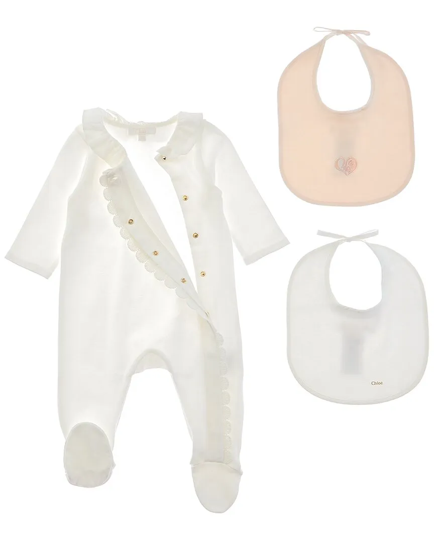 Chloe 3pc Bodysuit & Bib Set