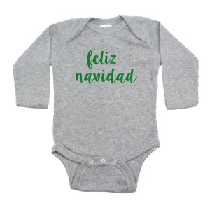 Christmas Feliz Navidad Winter Long Sleeve Infant Bodysuit