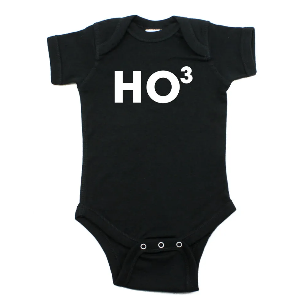 Christmas Ho Ho Ho Winter Short Sleeve Infant Bodysuit