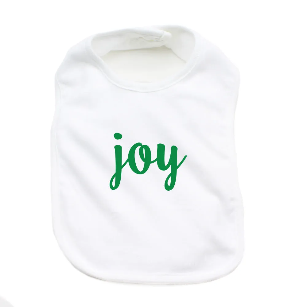 Christmas Joy, Peace, and Love Words Long Sleeve Infant Bodysuit