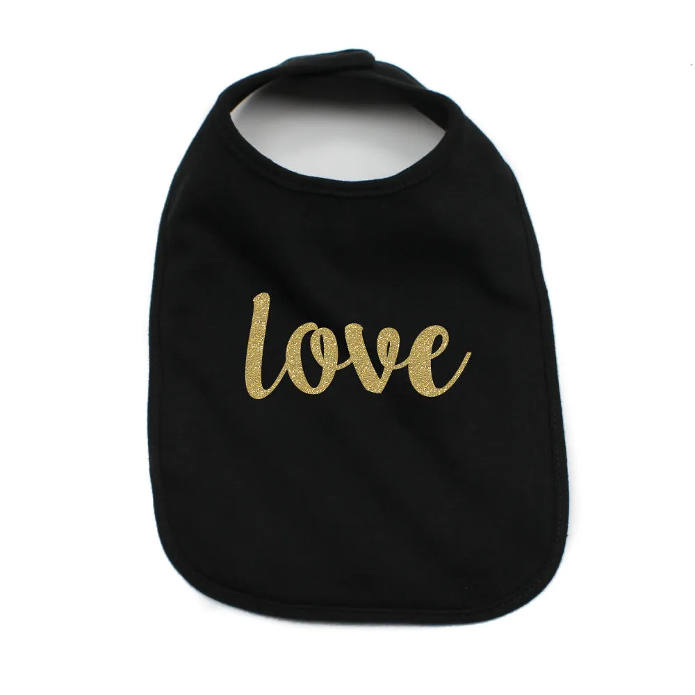 Christmas Joy, Peace, and Love Words Long Sleeve Infant Bodysuit