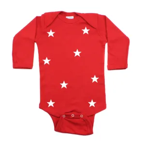 Christmas Nine Small Stars Long Sleeve Infant Bodysuit