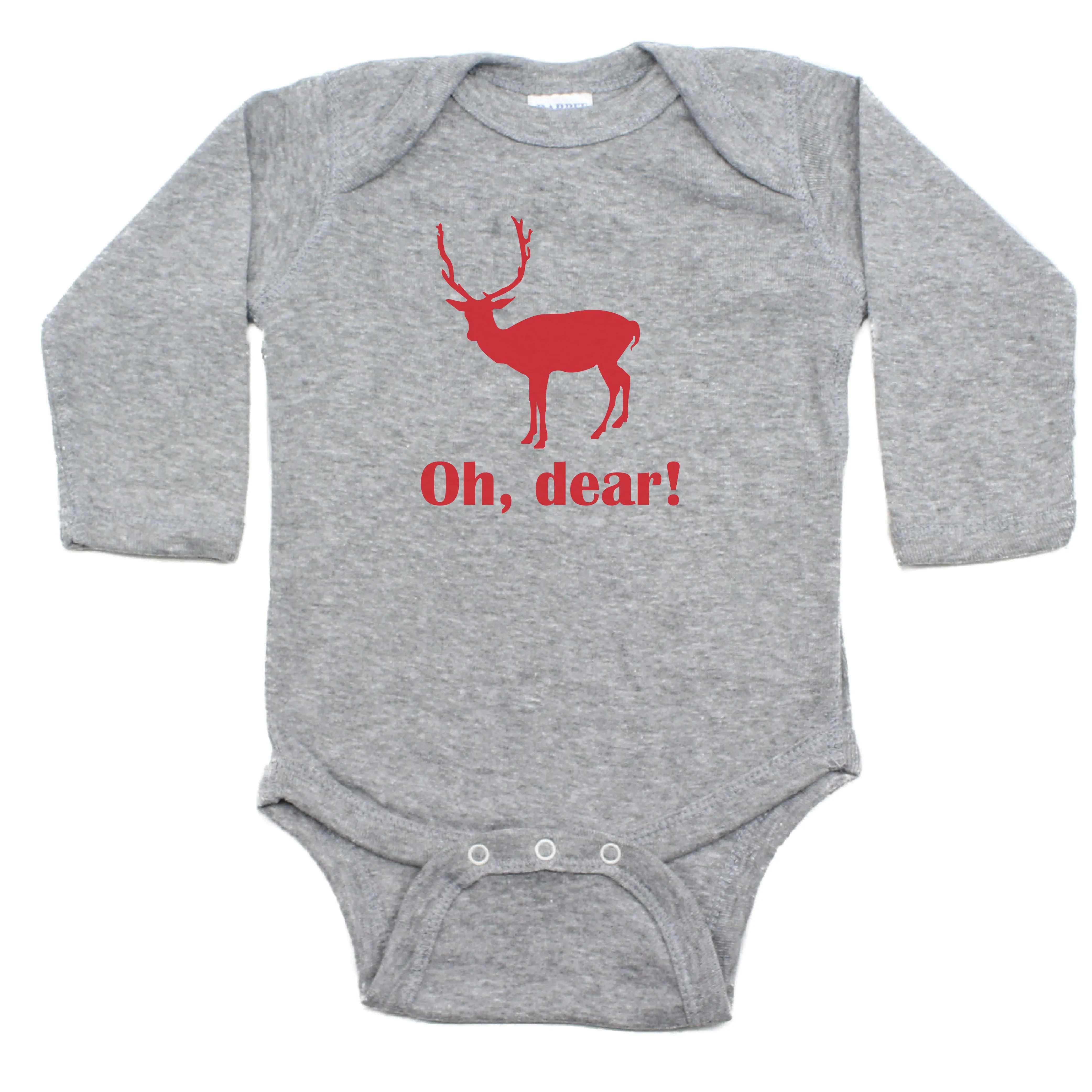 Christmas Oh Dear Long Sleeve Bodysuit