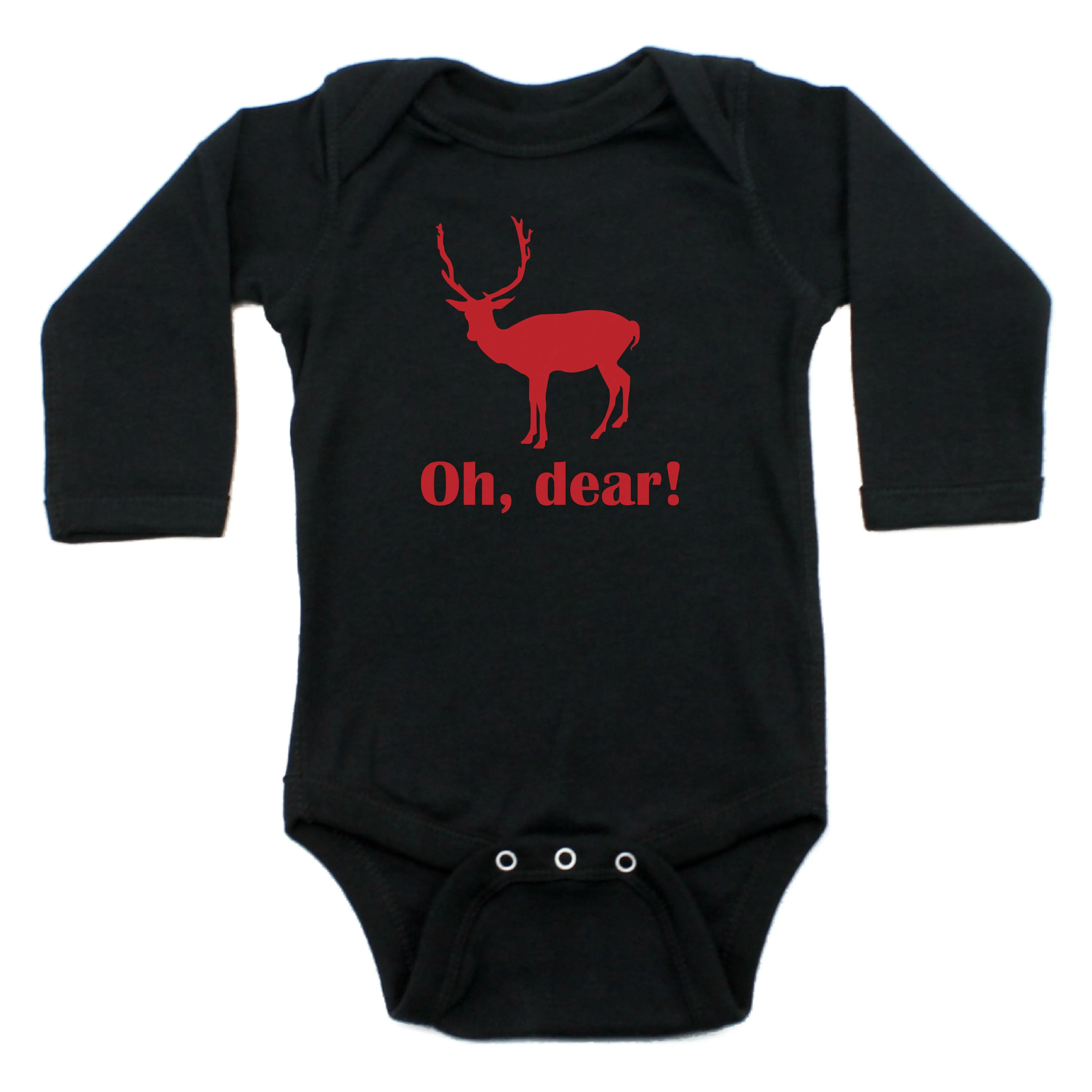 Christmas Oh Dear Long Sleeve Bodysuit