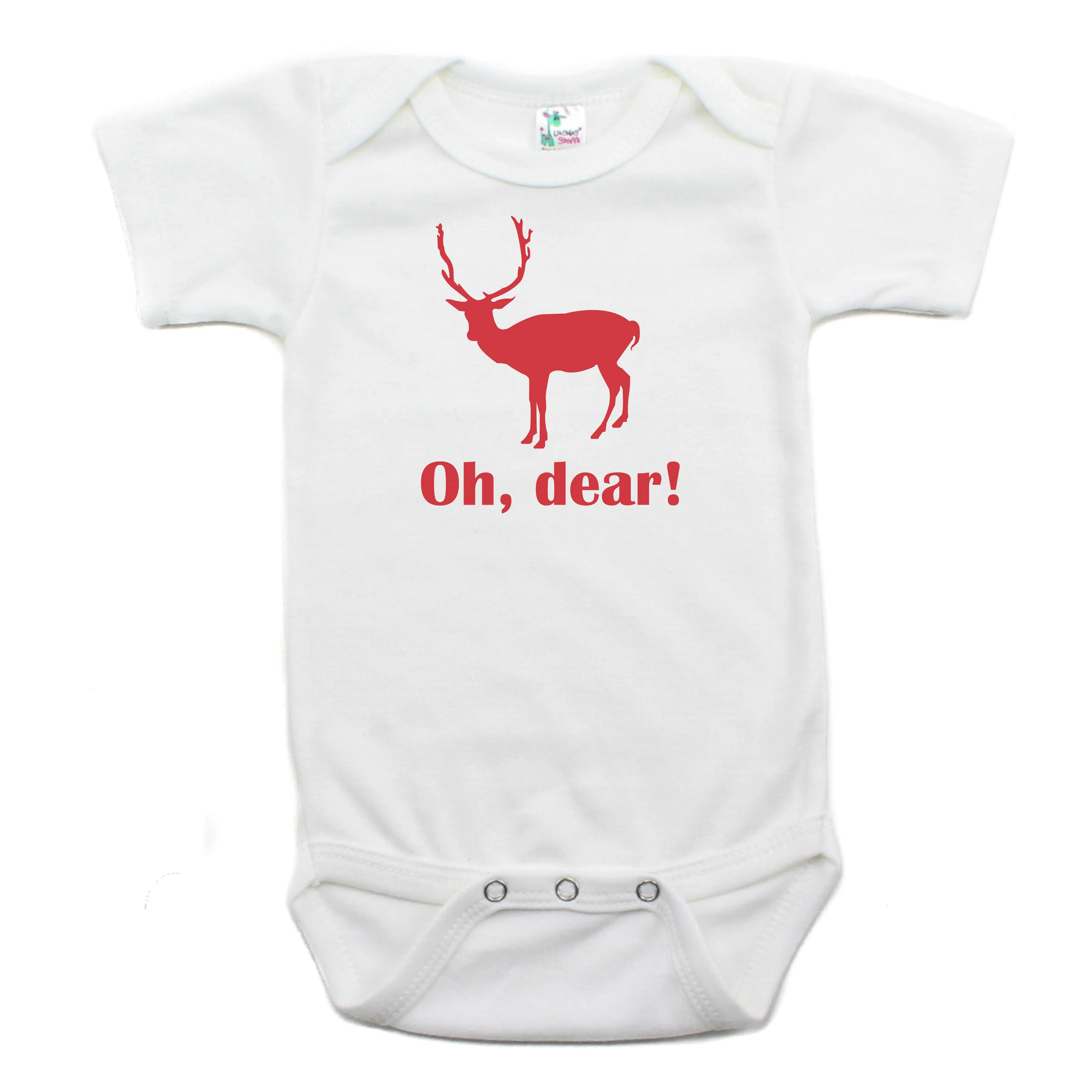 Christmas Oh Dear Short Sleeve Bodysuit