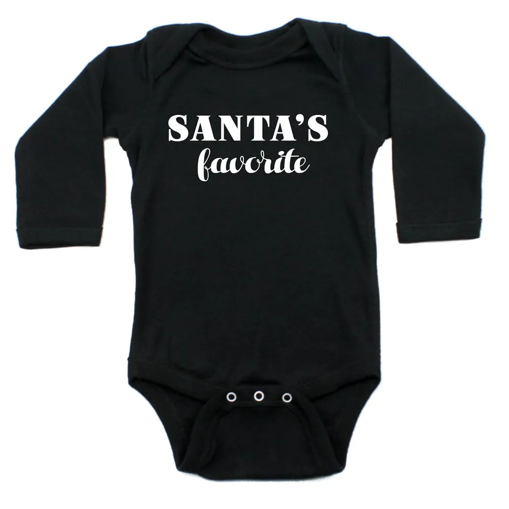 Christmas Santa's Favorite Winter Long Sleeve Infant Bodysuit