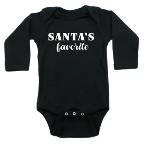 Christmas Santa's Favorite Winter Long Sleeve Infant Bodysuit