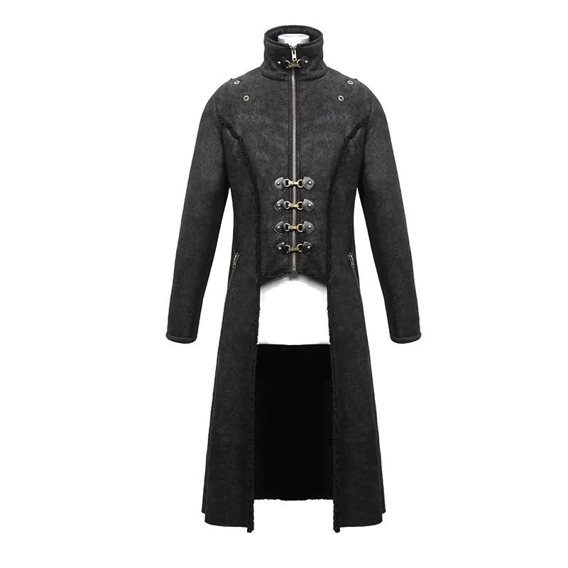 Coat with Detachable Faux Fur