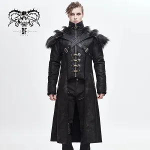 Coat with Detachable Faux Fur
