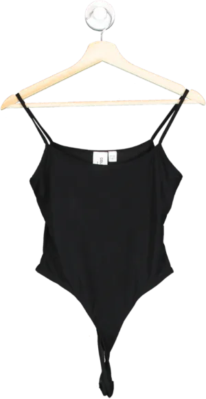 Collusion Black Bodysuit UK 8