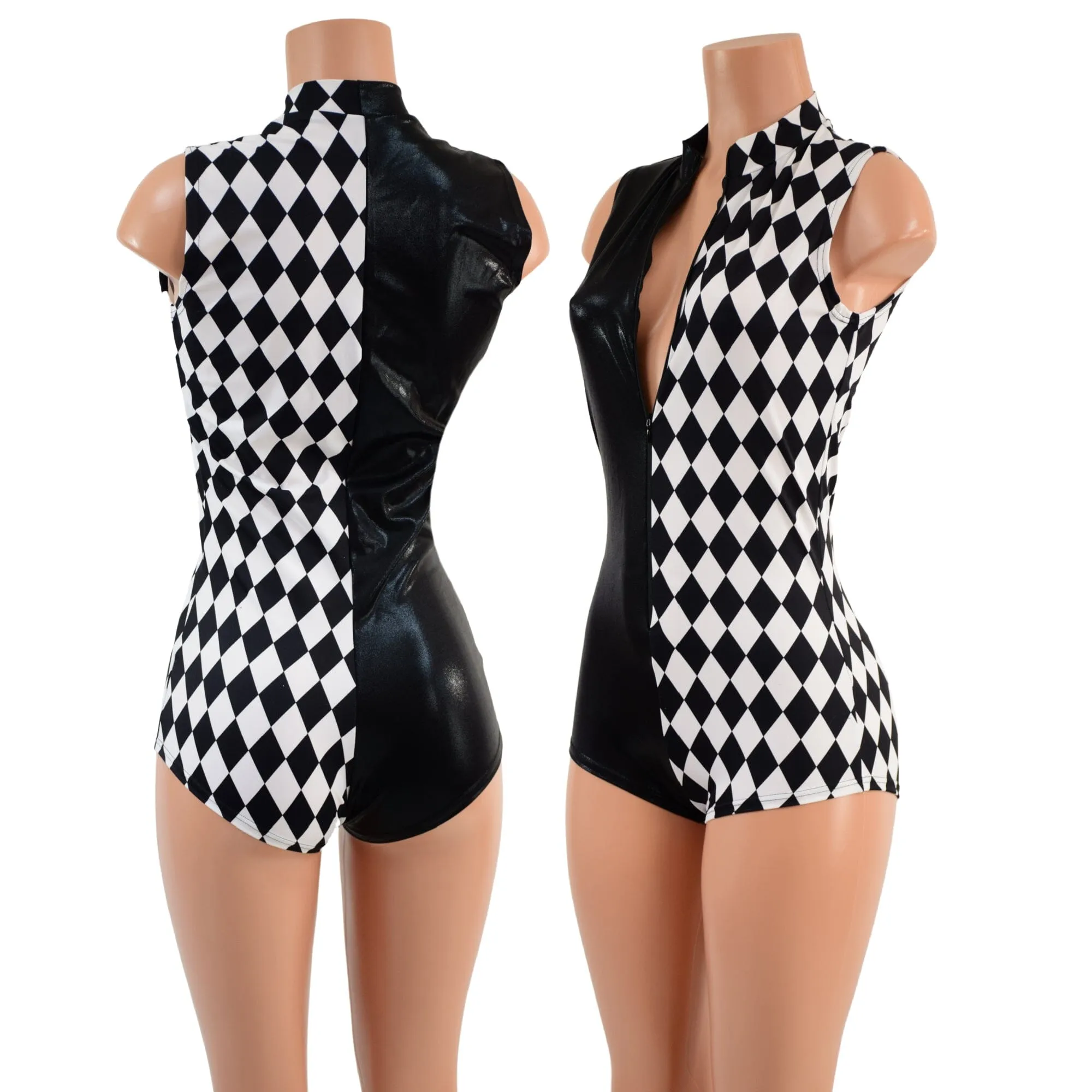 Color Split Sleeveless "Stella" Romper