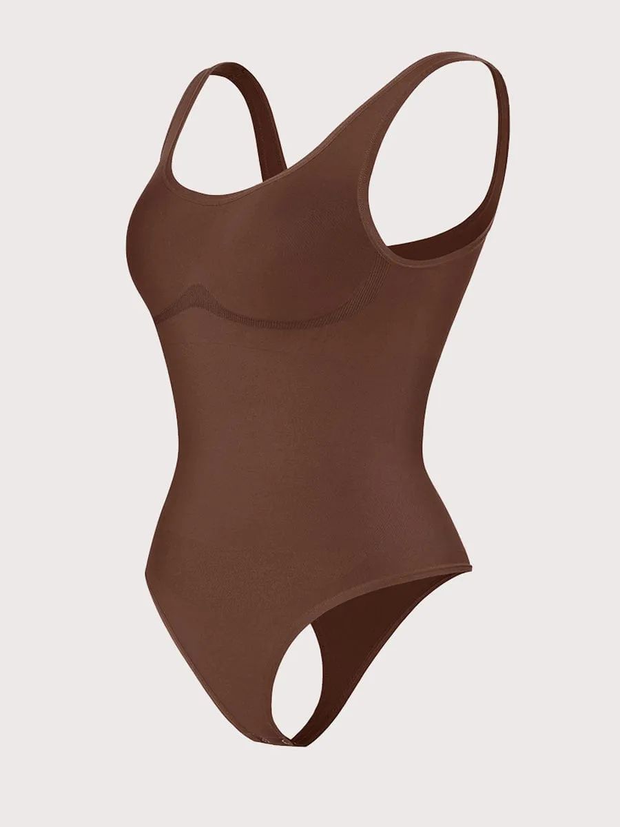 ContourSculpt Scoop Tank Thong Bodysuit