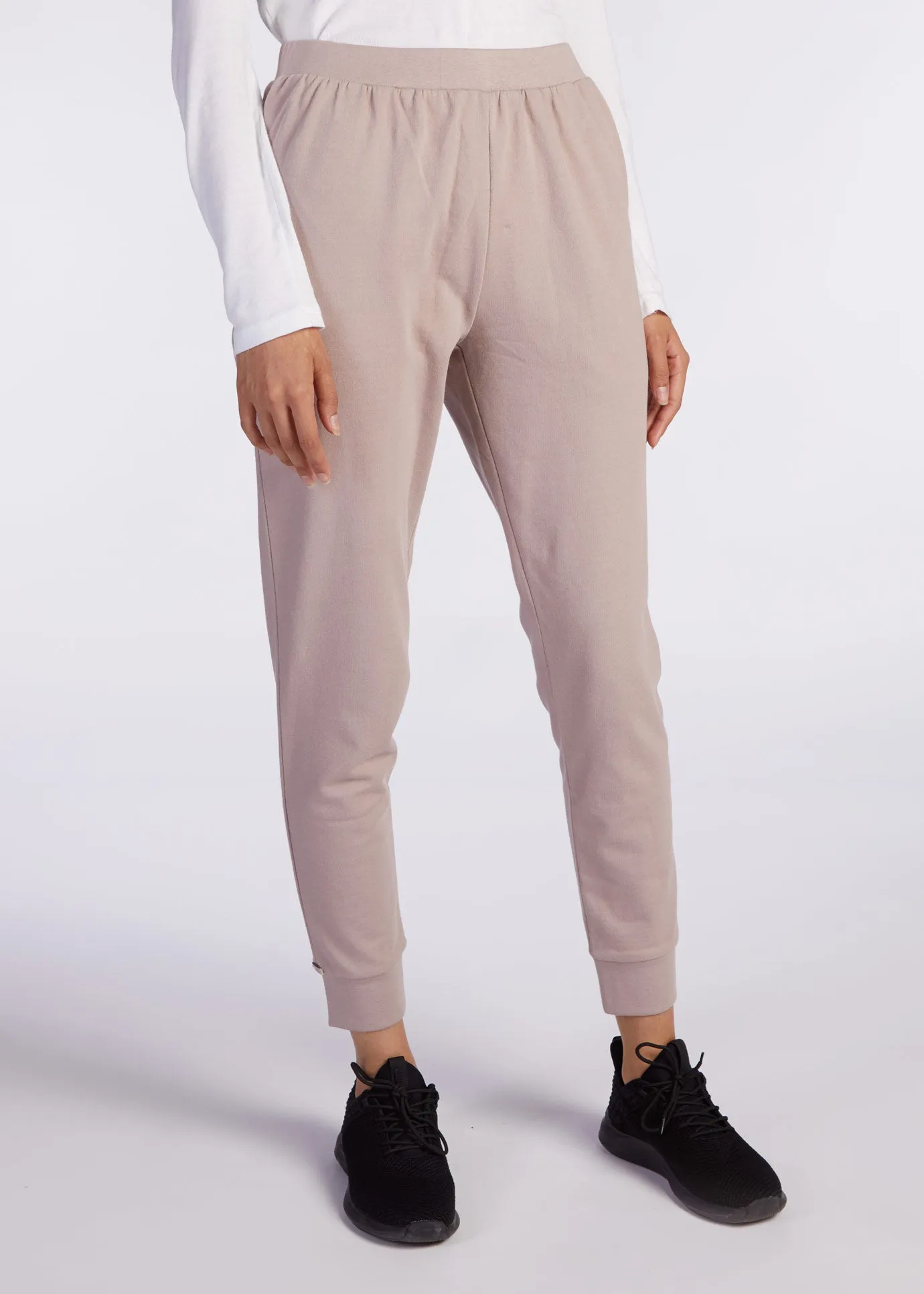 Cotton Cuffed Leggings Dusky Lilac - Final Sale