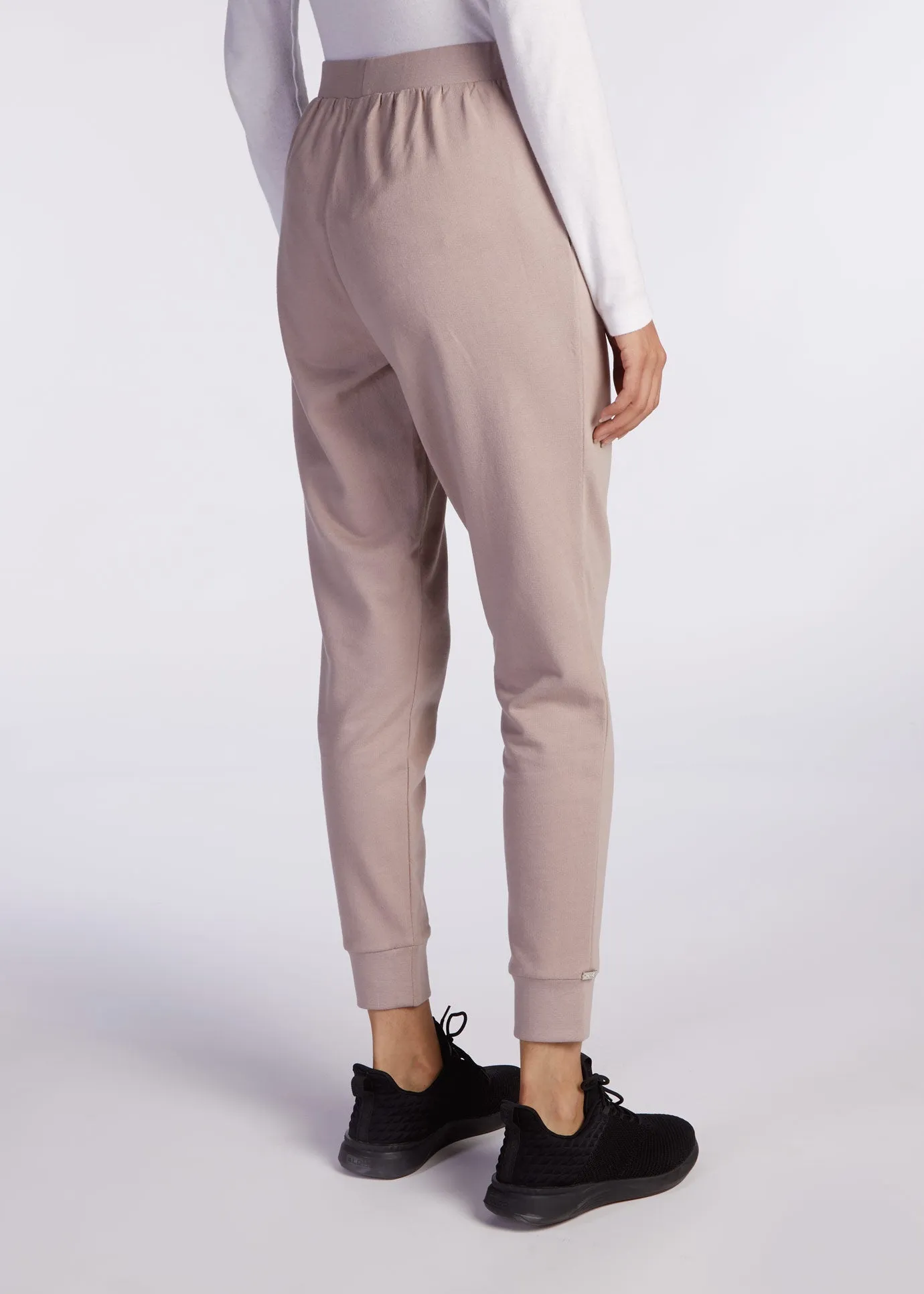 Cotton Cuffed Leggings Dusky Lilac - Final Sale