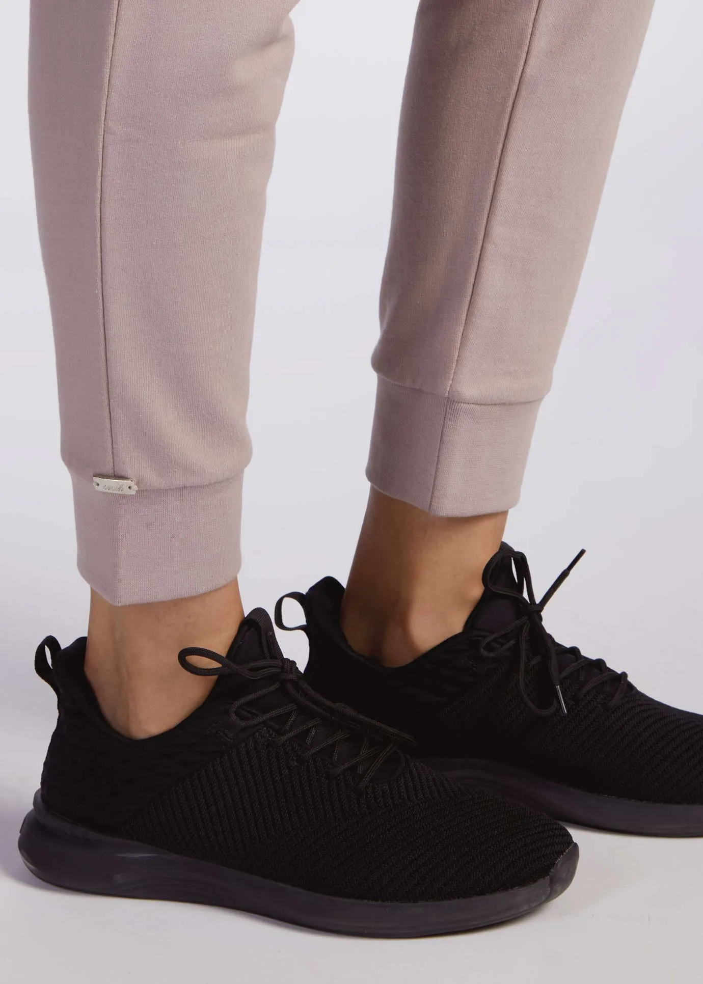 Cotton Cuffed Leggings Dusky Lilac - Final Sale