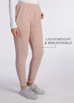 Cotton Cuffed Leggings Pink - Final Sale