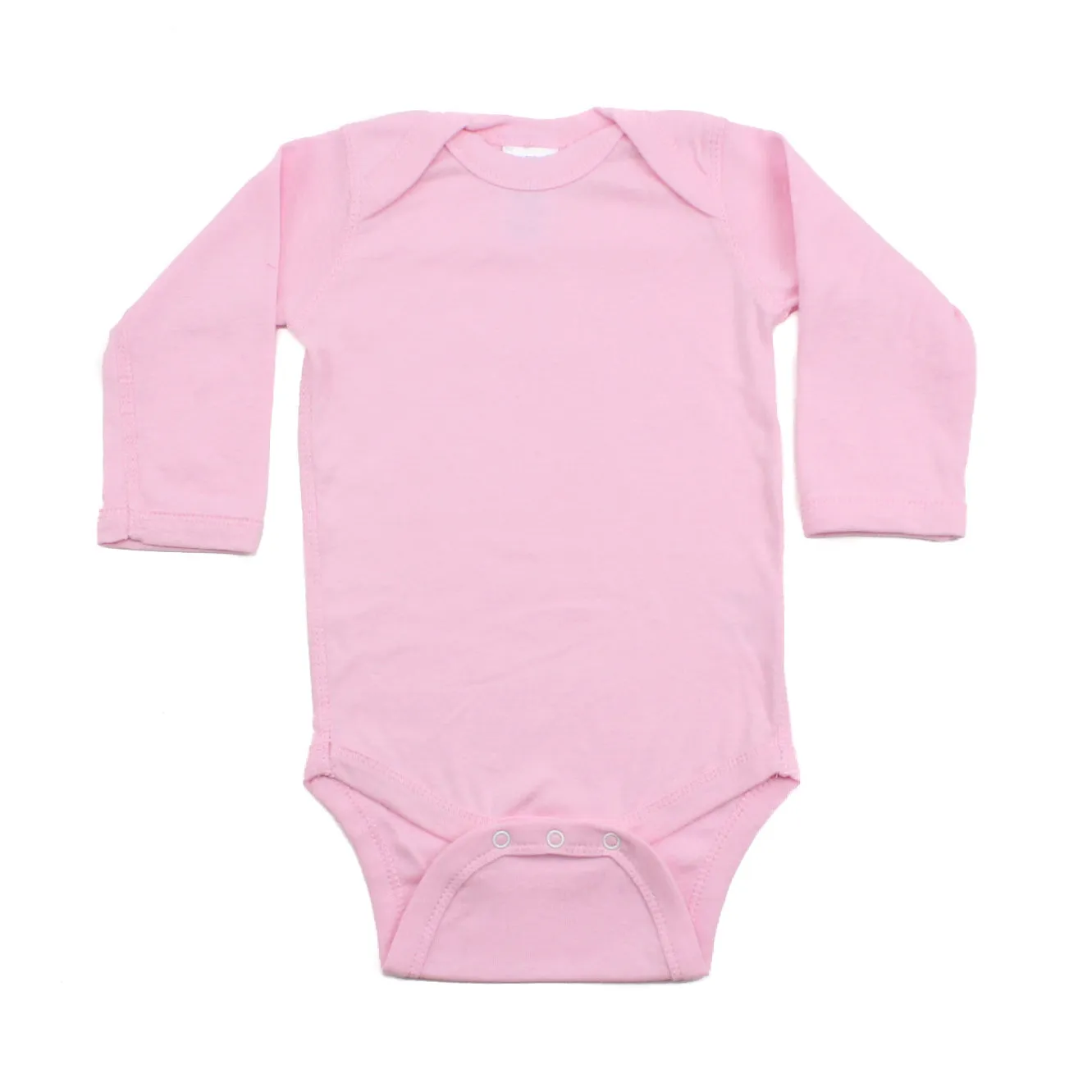 Cotton Solid Long Sleeve Baby Infant Bodysuit Creeper One Piece Snapsuit