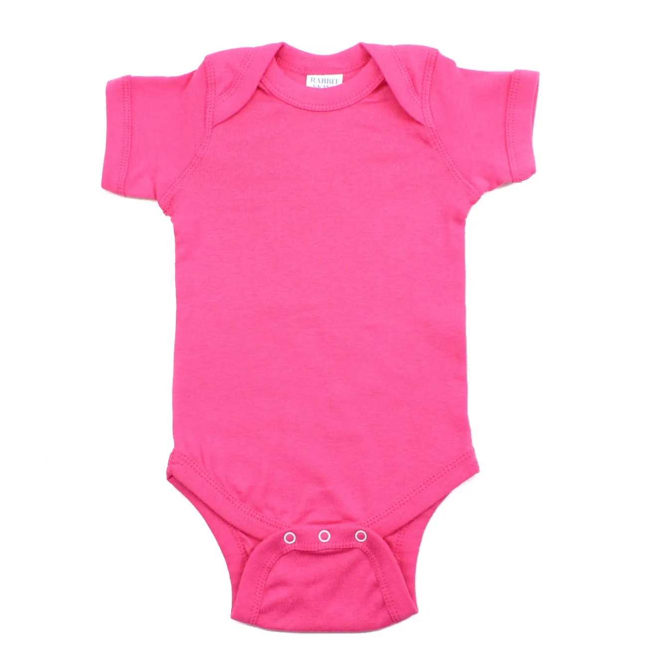 Cotton Solid Short Sleeve Baby Infant Bodysuit Creeper One Piece Snapsuit