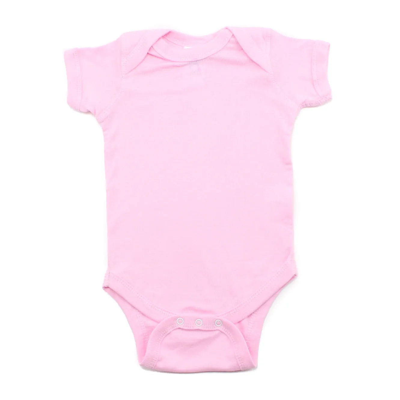 Cotton Solid Short Sleeve Baby Infant Bodysuit Creeper One Piece Snapsuit
