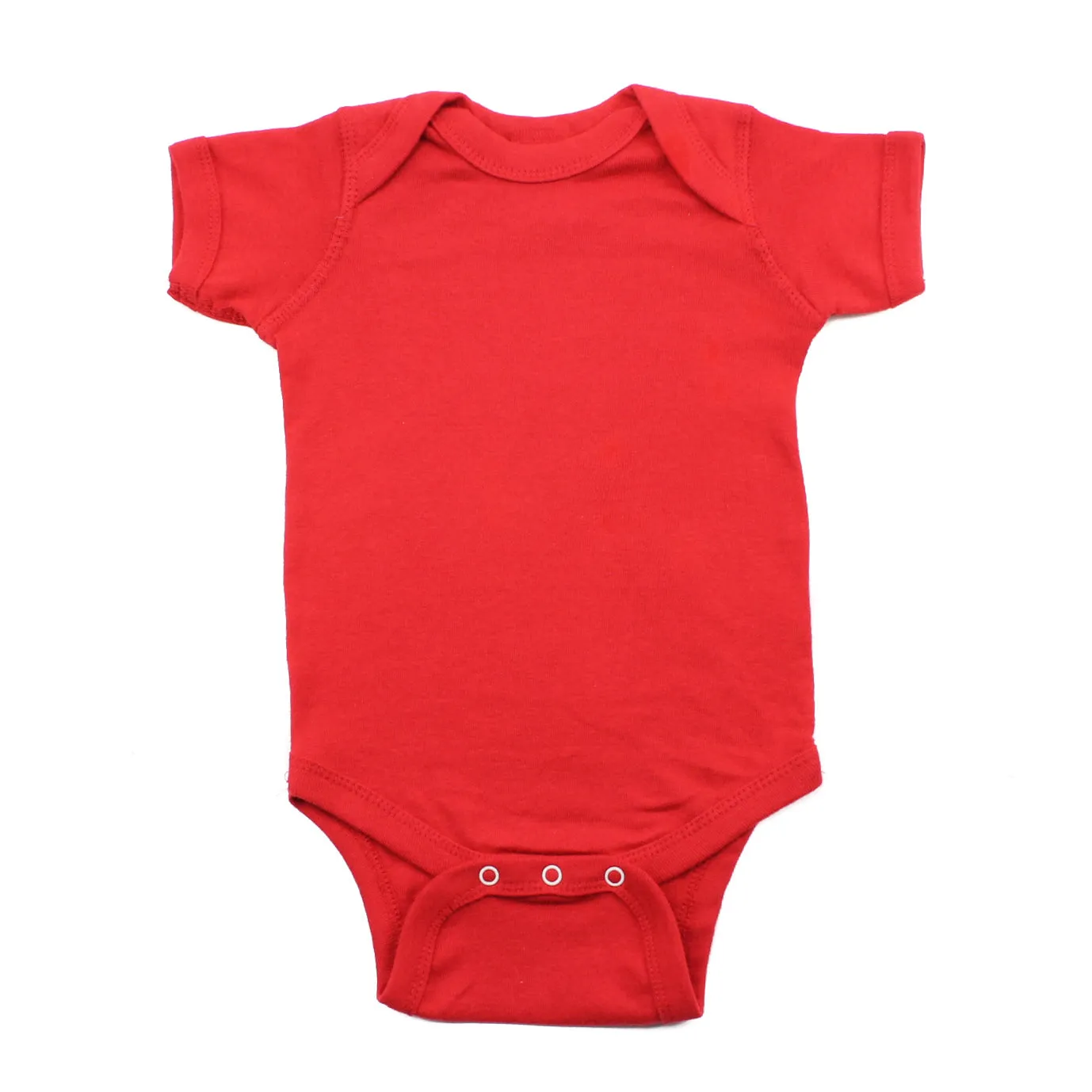 Cotton Solid Short Sleeve Baby Infant Bodysuit Creeper One Piece Snapsuit