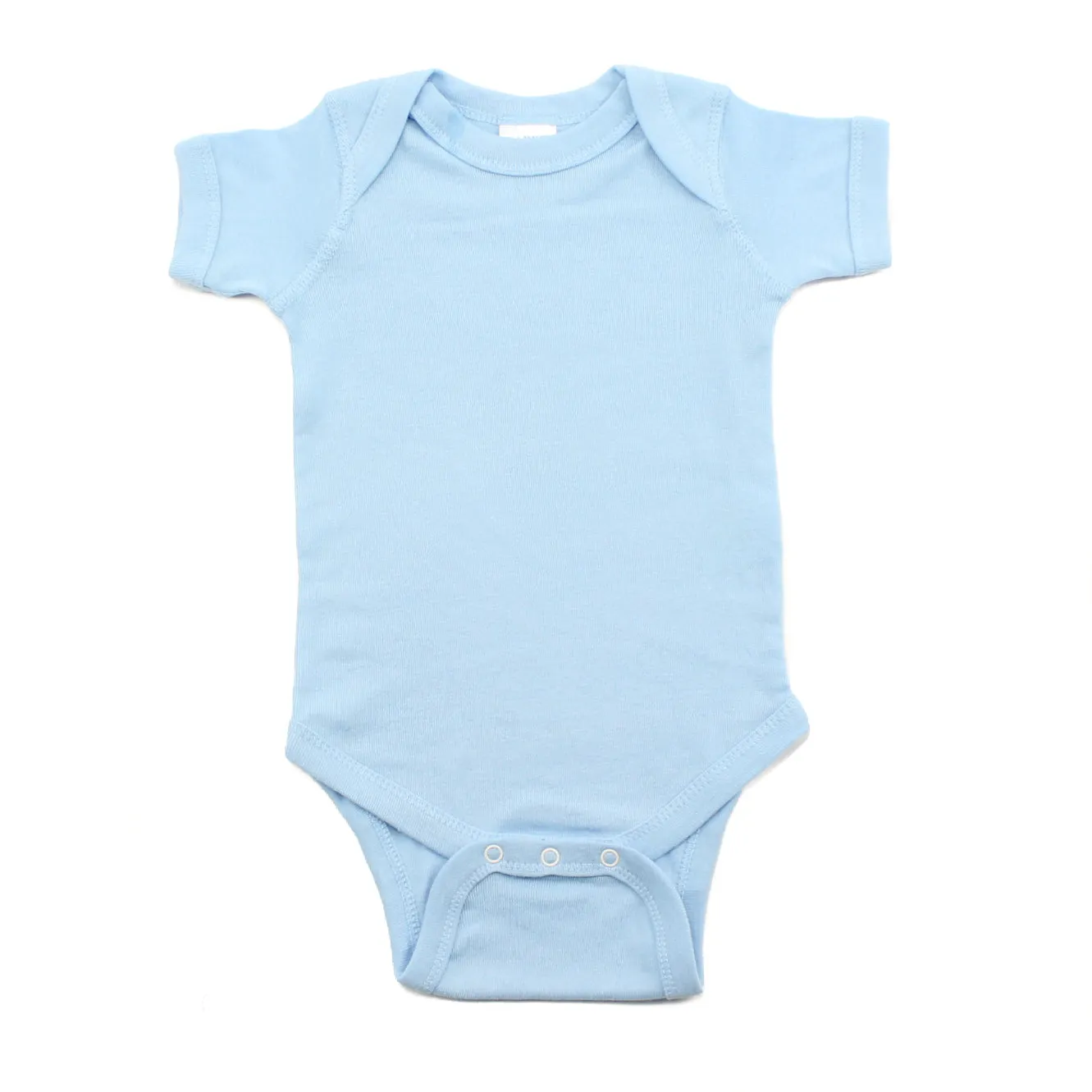 Cotton Solid Short Sleeve Baby Infant Bodysuit Creeper One Piece Snapsuit