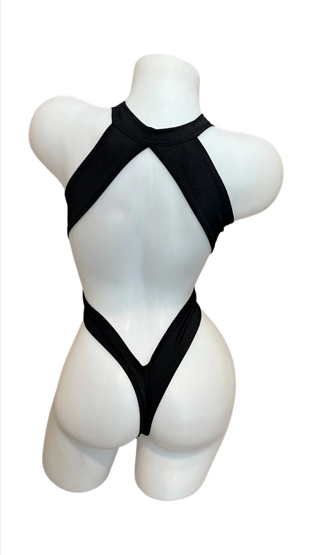 Criss Cross Bodysuit Black
