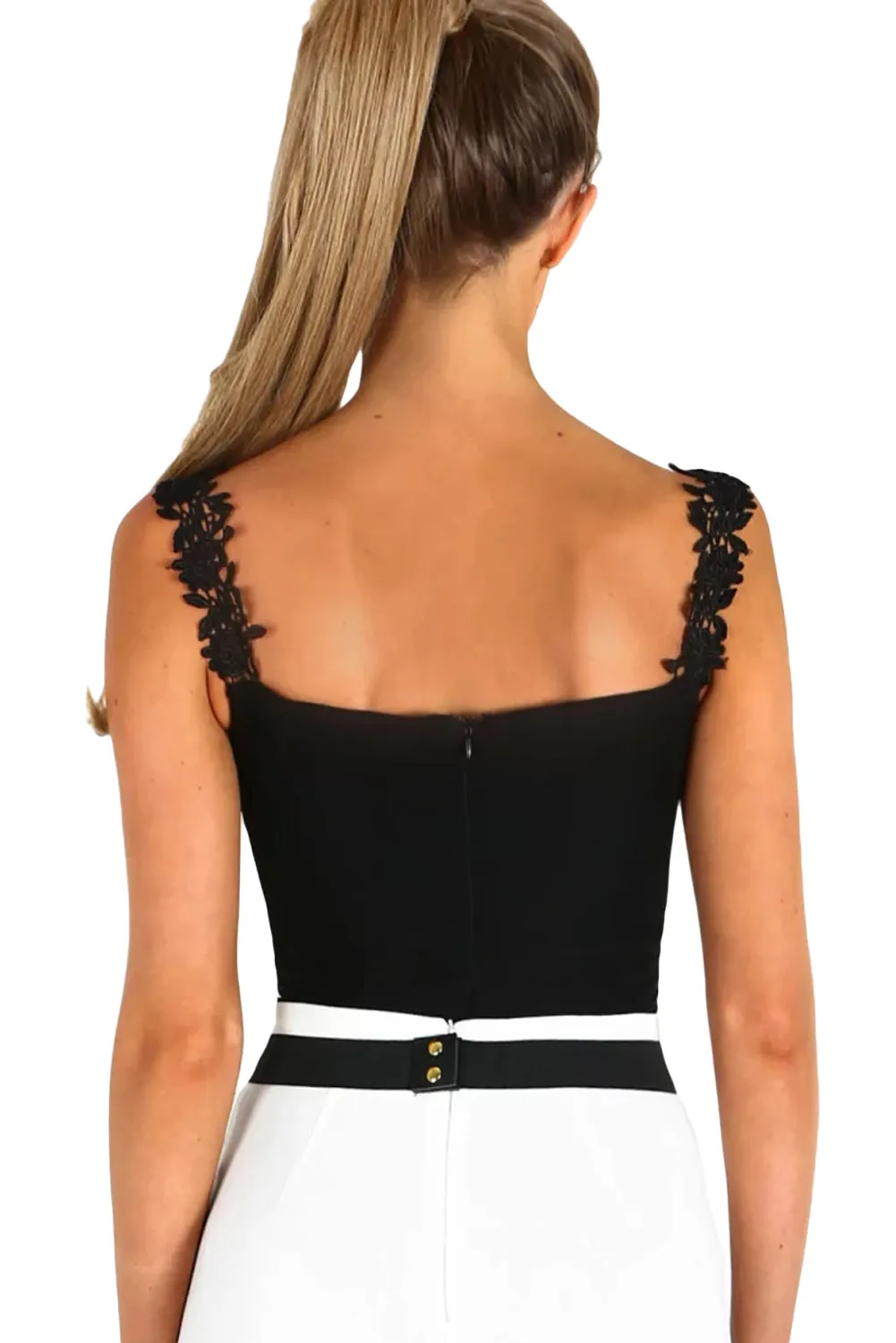 Crochet Plunge Bodysuit