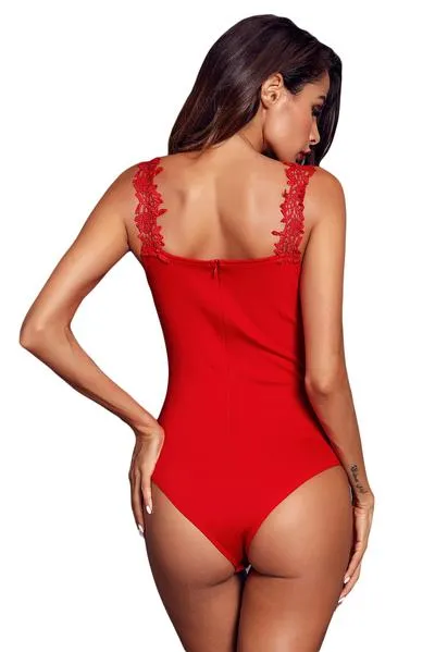 Crochet Plunge Bodysuit