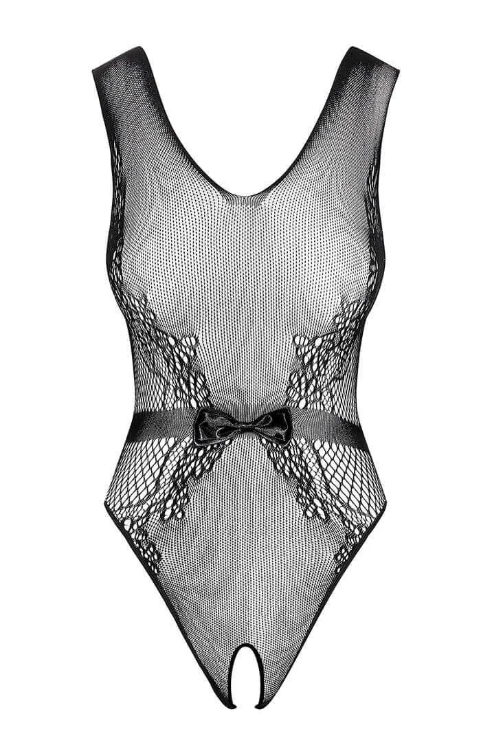Crotchless bodysuit with waist definition - Take A Bow