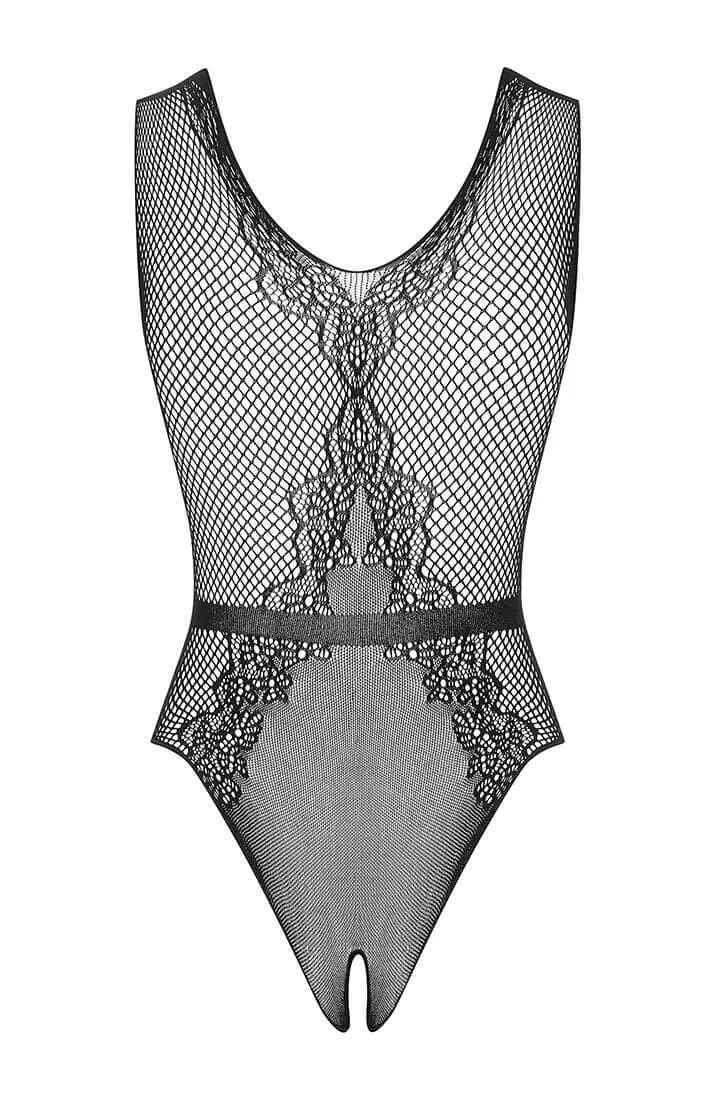 Crotchless bodysuit with waist definition - Take A Bow