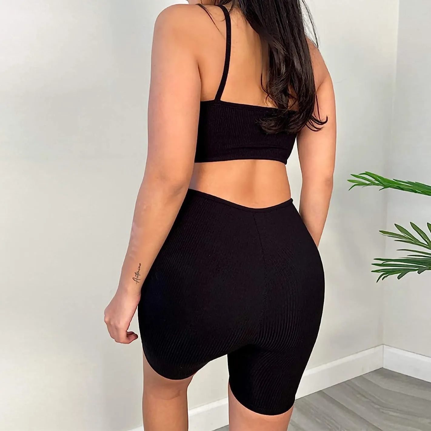 Cut Out Spaghetti Strap Romper