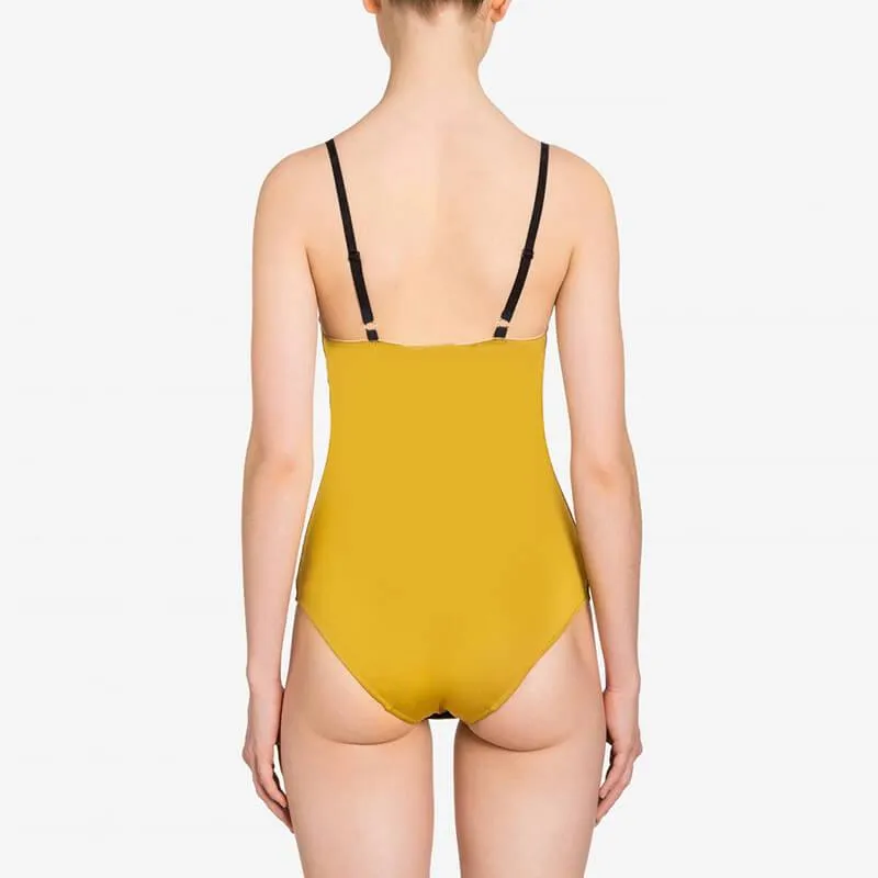 Cute Chiffon Bear Print Spaghetti Strap Bodysuits