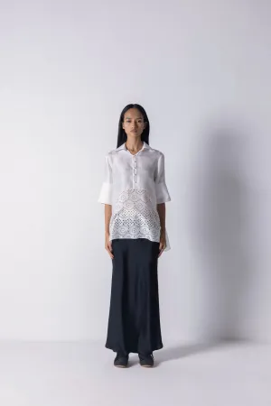 Cutwork Godet Shirt