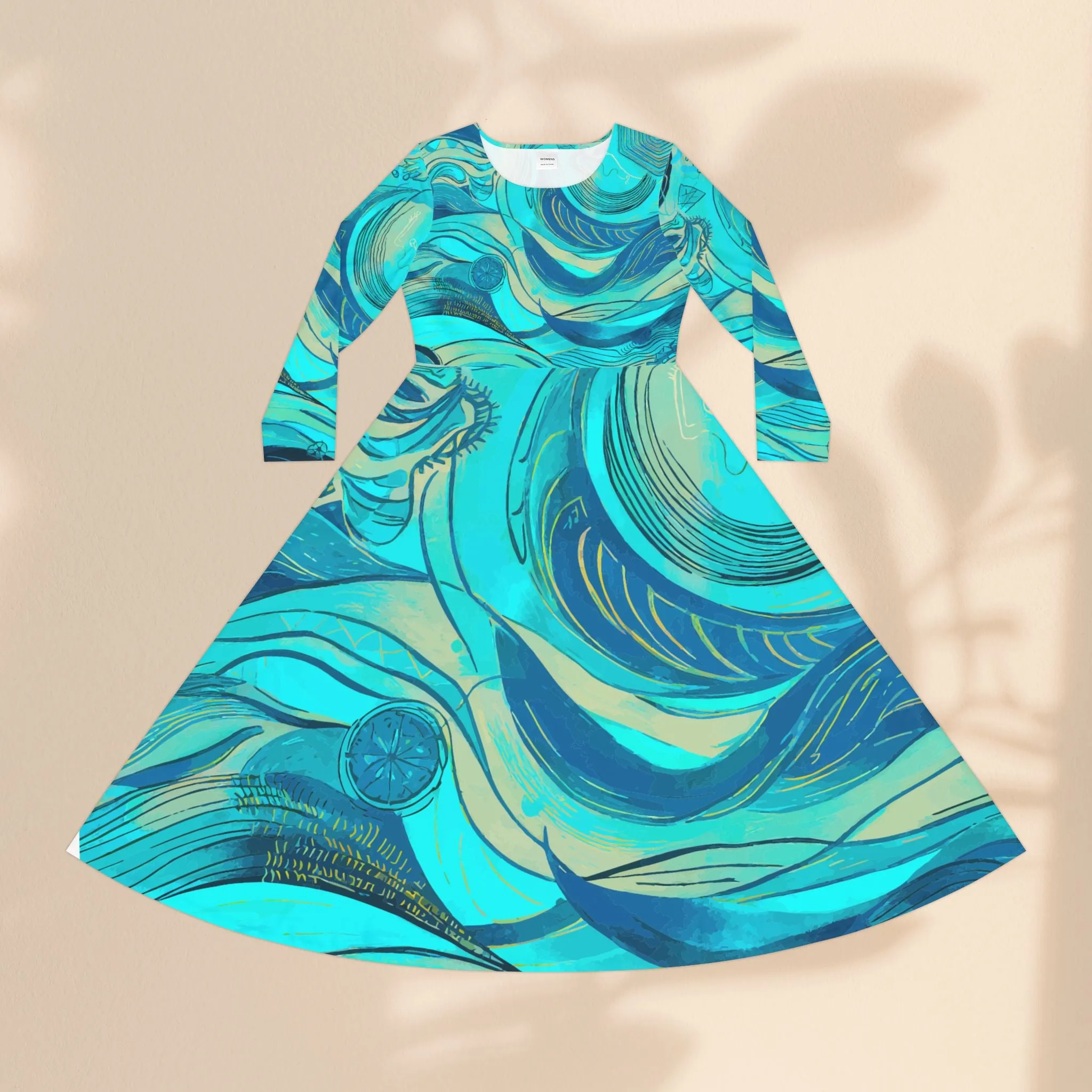 Dance Dress - Waves Women's Long Sleeve
