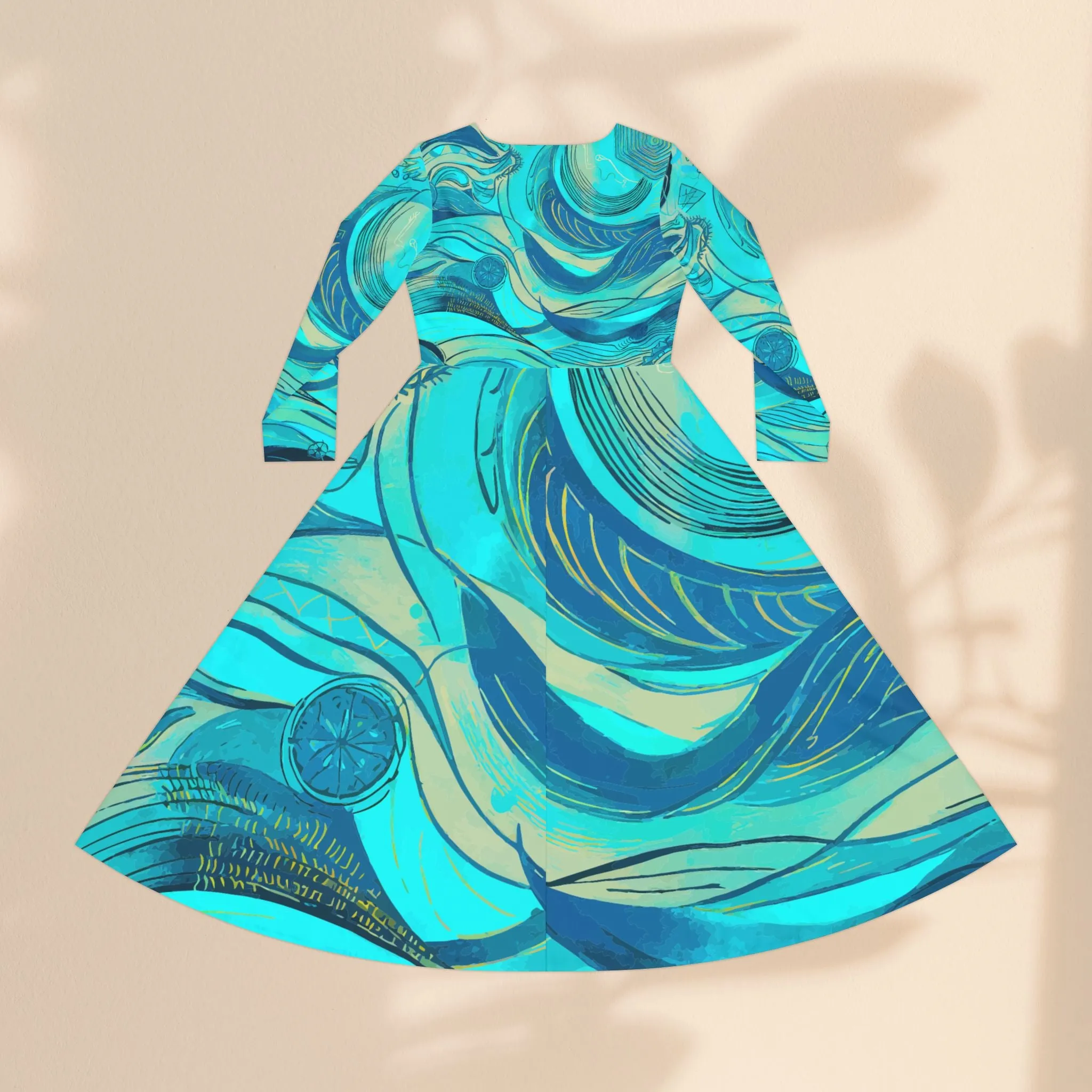 Dance Dress - Waves Women's Long Sleeve